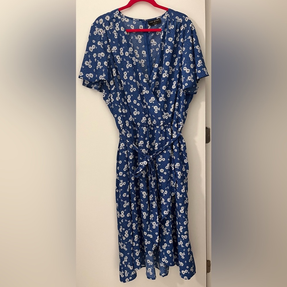 Lane Bryant Daisy Faux Wrap Dress 24
